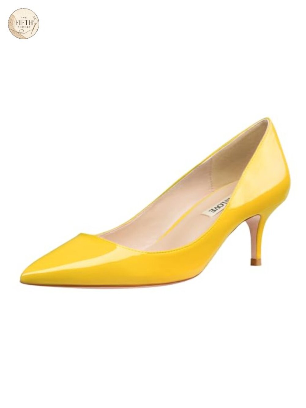 Pointed Toe Kitten Heel Pumps Slip-On Work Dress Shoes